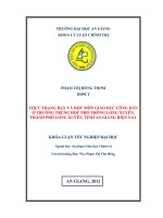 Thực trạng dạy và học môn giáo dục công dân ở trường trung học phổ thông long xuyên, thành phố long xuyên, tỉnh an giang hiện nay 