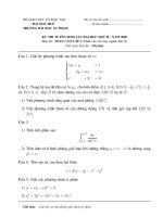 Đề thi tuyển sinh sau đại học môn toán cao cấp 3 đợt II   năm 2005   2008 