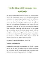 Các tác động môi trường của công nghiệp dệt 