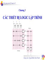 Bài giảng môn kỹ thuật số 2  chương 3   GV  nguyễn hữu chân thành