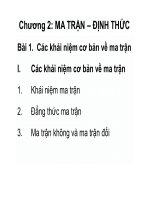 Bài giảng toán cao cấp 1  chương 2   hoàng văn thắng