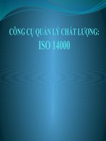 Bài giảng  công cụ quản lý chất lượng ISO 14000