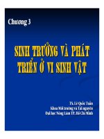 Bài giảng vi sinh vật môi trường (TS  lê quốc tuấn)   chương 3