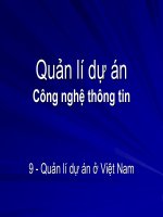 Quản lí dự án công nghệ thông tin ở việt nam   1