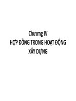 Bài giảng pháp luật về xây dựng  chương IV