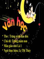 giáo án mầm non thơ trăng ơi từ đâu đến 