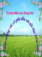 GIÁO án mầm NON KHÁM PHÁ NGHỀ NÔNG 