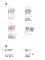 Đồng dao cho bé   vần a