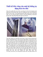 Thiết kế bền vững cho một hệ thống tự động hoá tòa nhà cùng với sự phát 