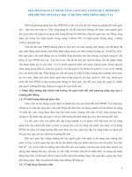 Giải pháp quản lý nhằm nâng cao chất lượng quá trình đổi mới phương pháp dạy học ở trường phổ thông hiện nay