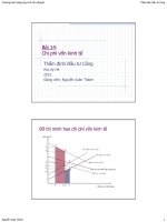 Bài giảng thẩm định đầu tư công  bài 14   nguyễn xuân thành 