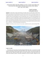 ỨNG DỤNG PHÂN TÍCH hệ THỐNG và tối ưu HOÁ vào CÔNG tấc vận CHUYỂN TRÊN CÔNG TRƯÒNG xây DỰNG CÔNG TRÌNH THUỶ lợi, THUỶ đi