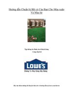 Hướng dẫn chuẩn bị bãi cỏ của bạn cho mùa xuân và mùa hè 