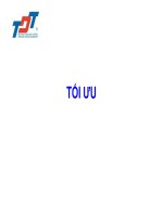 Bài giảng giới thiệu môn học tối ưu   ths  trần thị thùy nương 