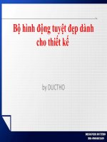 Bộ hình động tuyệt đẹp dành cho thiết kế  