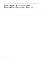 Community participation and geographic information systems   chapter 1