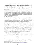 Một số quy định mới về thiết kế móng cọc trong các tiêu chuẩn quốc tế và việc áp dụng thiết kế móng cho các nhà và công trình ở việt nam 
