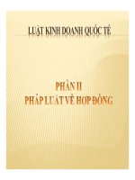 Bài giảng pháp luật kinh doanh quốc tế  phần 2   ths  phạm thị diệp hạnh