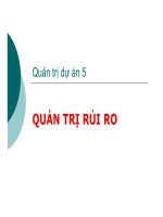 Bài giảng quản trị dự án   quản trị rủi ro