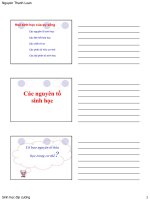 Bài giảng sinh học đại cương  chương 2   GV  nguyễn thành luân
