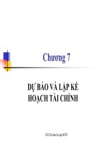 Bài giảng tài chính công ty nâng cao  chương 7