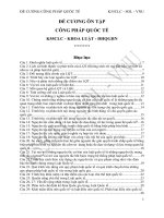 Đề cương công pháp quốc tế