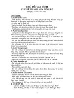 chủ đề gia đình của bé 