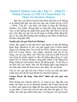 Phần 01 – những chuyện lý thú về conan doyle và thám tử sherlock holmes