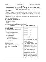 GIÁO án lớp 4 TUẦN 6 tập hợp HÀNG NGANG, DÓNG HÀNG, đi đều VÒNG PHẢI, VÒNG TRÁI   TRÒ CHƠI 