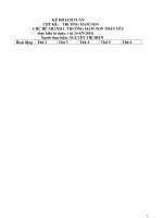 GIÁO án mầm NON CHỦ đề TRƯỜNG mầm NON thân yêu 