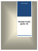 Tài liệu bài giảng môn thanh toán quốc tế