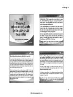 Bài giảng mô hình hóa môi trường  chương 5   GV  trương thị thu hương