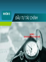 Bài thuyết trình đầu tư tài chính   GVHD PGS TS  võ thúy anh