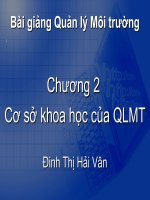Bài giảng quản lý môi trường ( TS đinh thị hải vân)   chương 2