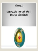Bài giảng địa chất học  chương 1   nguyễn thị mây