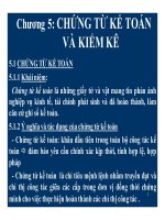 Bài giảng nguyên lý kế toán   chương 5  chứng từ kế toán và kiểm kê