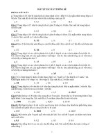 Bài tập trắc nghiệm xác suất thống kê