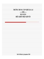 Bài giảng điều khiển điện khí nén   TC nghề gia lai