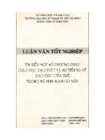 Tìm hiểu một số phương pháp giáo dục đạo đức và sự tiến bộ về đạo đức của trẻ trong mô hình s o s gò vấp 