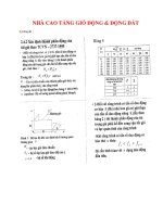bài tập ứng dụng SAP   nhà cao tầng gió động và động đất