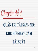 Bài giảng quản trị ngân hàng thương mại nâng cao  chuyên đề 4