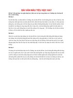 BÀI văn mẫu TIỂU học HAY  viết một đoạn văn ngắn thuật lại ý kiến của các bạn trong nhóm em về những việc cần làm để bảo vệ môi trường 