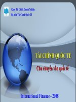 Bài giảng tài chính quốc tế   chương 8  chu chuyển vốn quốc tế
