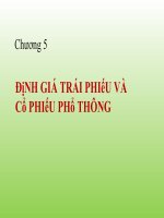 Bài giảng tài chính doanh nghiệp theo ross  chương 5