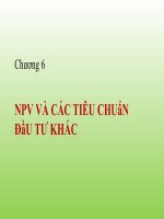 Bài giảng tài chính doanh nghiệp theo ross  chương 6