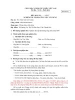 PHIẾU yêu cầu NGHIỆM THU số 