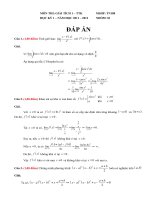 Đề thi và đáp án giải tích 1 nhóm 1 2011 2012 đại học cần thơ 