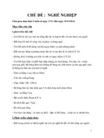giáo án mầm non NGHỀ NGHIỆP 