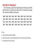 Bài tập học phần nguyên lý thống kê