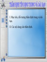 Bài giảng thẩm định tín dụng trung và dài hạn